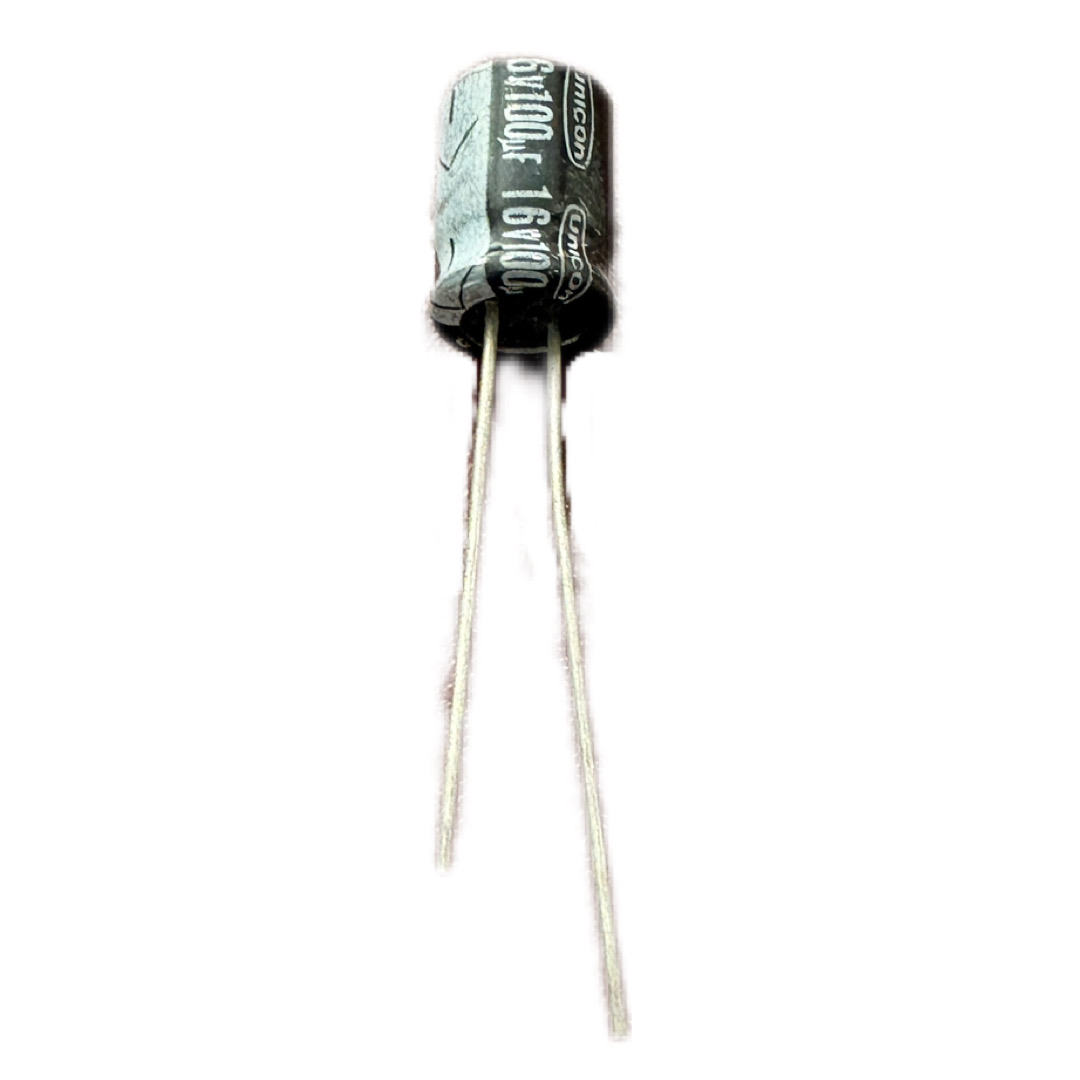 100uF/16V خازن الکترولیتی -2