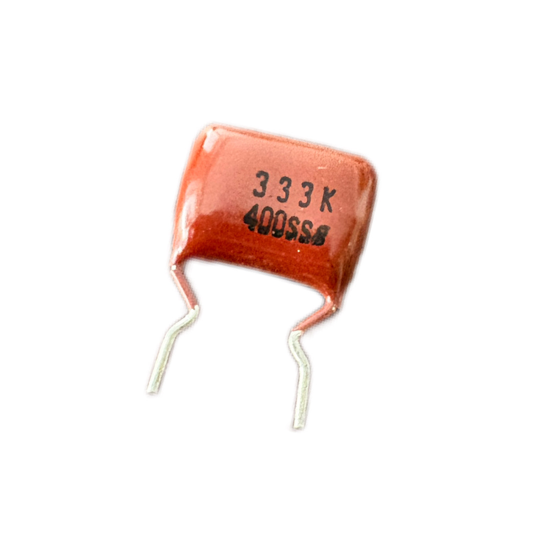 خازن پلی استر 33nF/400V قرمز-2