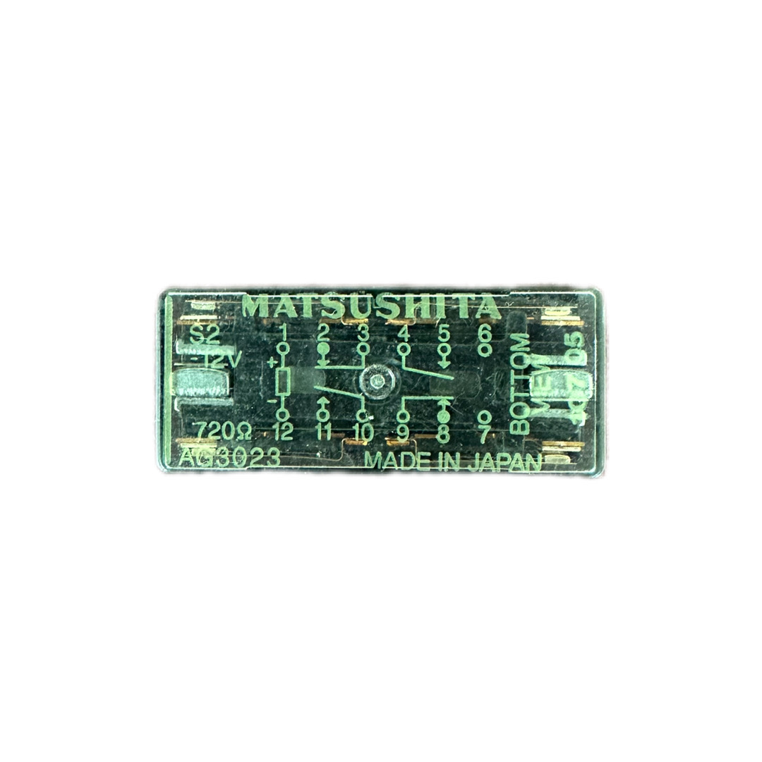 رله قدرت 12ولت شیشه ای 12پایه    MATSUSHITA AG3023-720OHM-2